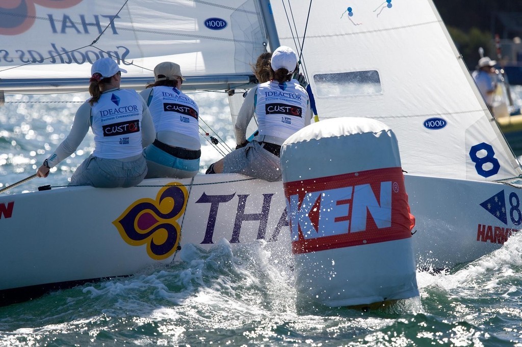 World number one Claire Leroy (skippering Thai Airways) will take on Australia’s Nicky Souter in the Harken Women’s International finals tomorrow. photo copyright  Andrea Francolini Photography http://www.afrancolini.com/ taken at  and featuring the  class