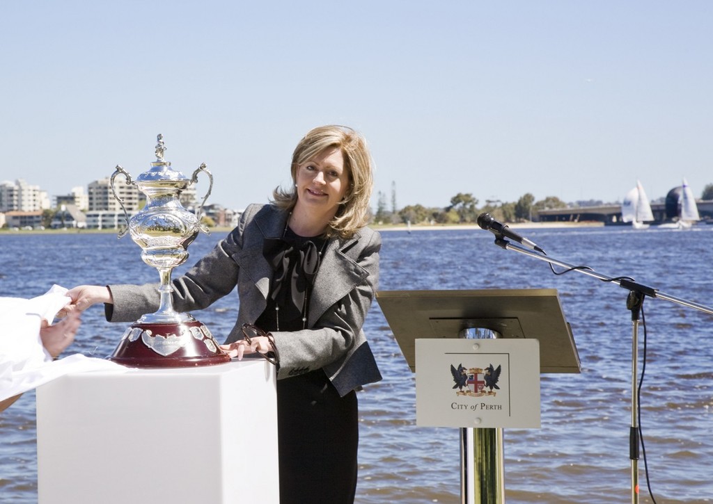 Officially launching the Sunseeker Australia Cup and supporting partner for the event, City of Perth Lord Mayor Lisa Scaffidi 2009) photo copyright Sunseeker Australia http://www.sunseeker.com.au/ taken at  and featuring the  class