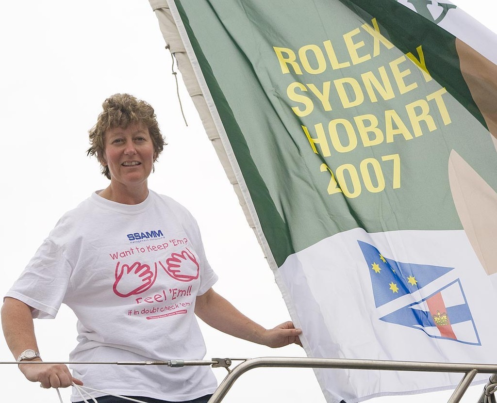 CAPRICCIO OF RHU, Michele Colenso, 
Breast cancer awareness campaigner 
Rolex Sydney Hobart Yacht Race 2007
ROLEX/Daniel Forster
 photo copyright  Rolex/Daniel Forster http://www.regattanews.com taken at  and featuring the  class