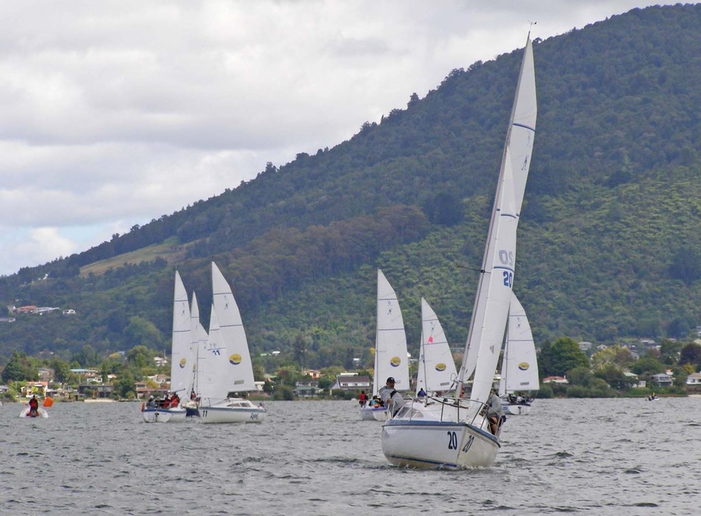 The B3 category fleet competing on Day 1 of the IFDS World Blind Sailing Championships © David Staley - copyright