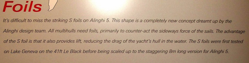 Image - 4: Alinghi exhibition at the Leman Museum in Nyon photo copyright JPJ-Sail-World taken at  and featuring the  class