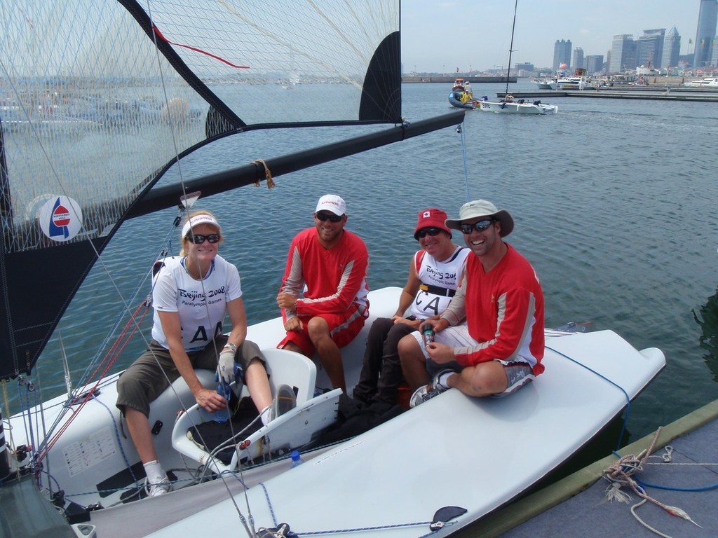 Aboard the Canadian SKUD 18, 2008 Paralympics Practice Race photo copyright Brian Todd taken at  and featuring the  class