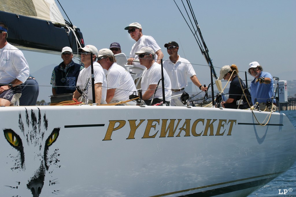 ROY at helm of his'PYEWACKET'  during HOAG REGATTA  5-2007 - ROY DISNEY   at Newport to Ensenada Race event. photo copyright Mary Longpre - Longpre Photos http://www.Longprephotos.smugmug.com taken at  and featuring the  class