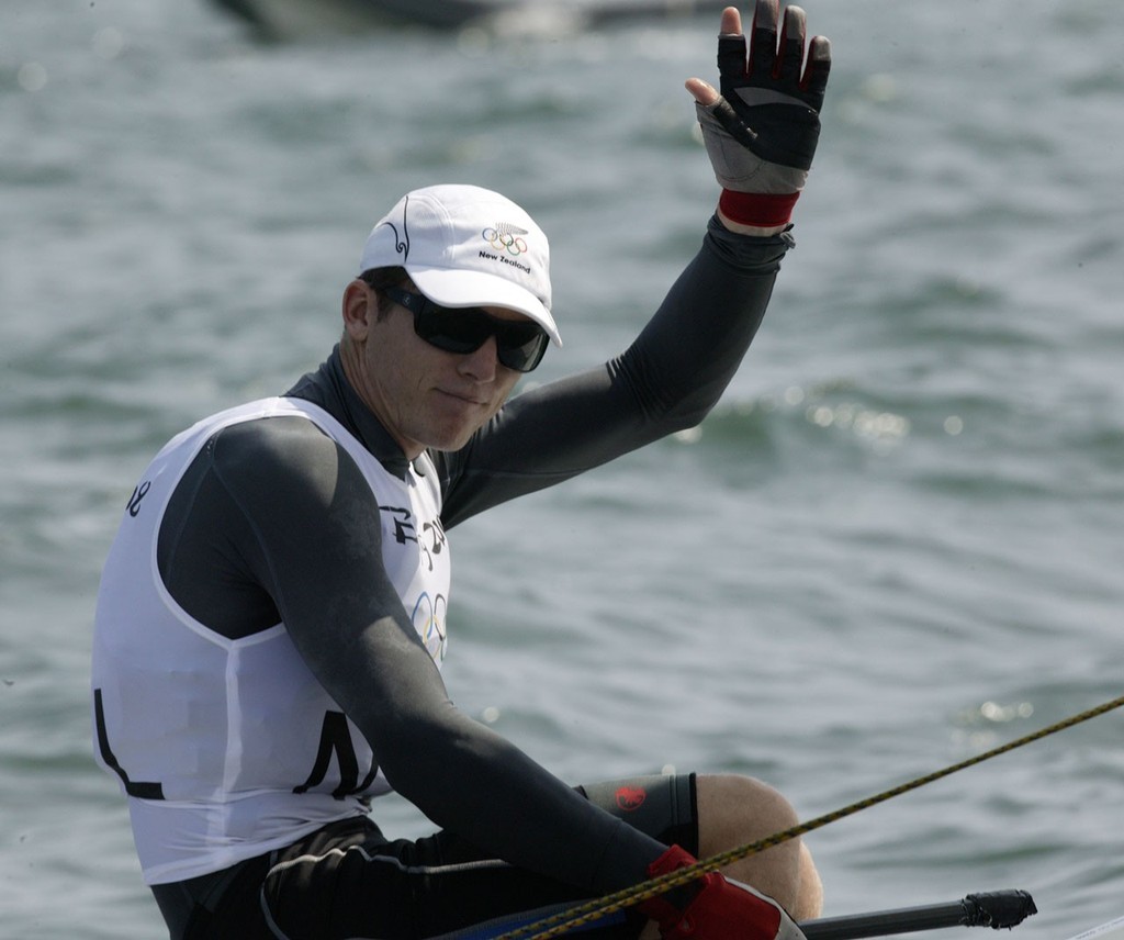 Qingdao Olympic Regatta 2008. Andrew Murdoch (NZL). photo copyright Guy Nowell http://www.guynowell.com taken at  and featuring the  class