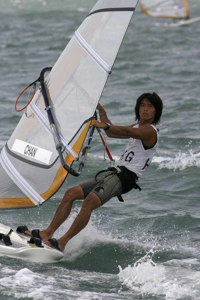Qingdao Olympic Regatta 2008. Chan Wing Kin (HKG) photo copyright Guy Nowell http://www.guynowell.com taken at  and featuring the  class