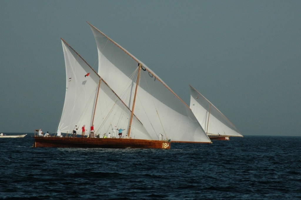 Racing Dhows off Dubai competing for the richest prize in yacht racing. photo copyright ARL Media http://www.arl.co.nz/ taken at  and featuring the  class