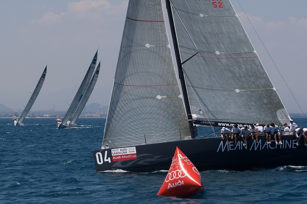 Mean Machine has a runaway victory in the first race of the Audi MedCup series in Cagliari. photo copyright Ian Roman/Audi MedCup http://2008.medcup.org/home/ taken at  and featuring the  class