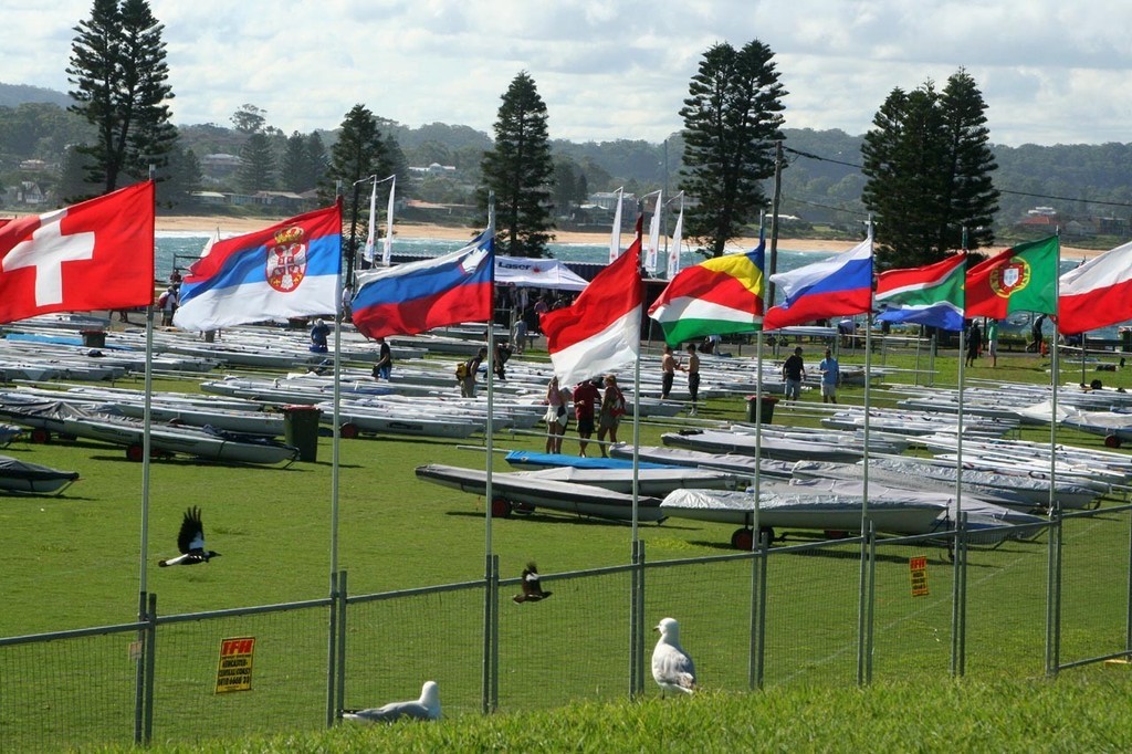 Sea gulls watching over the boat park at the end of Day 6 - Laser World Championship photo copyright Sail-World.com /AUS http://www.sail-world.com taken at  and featuring the  class