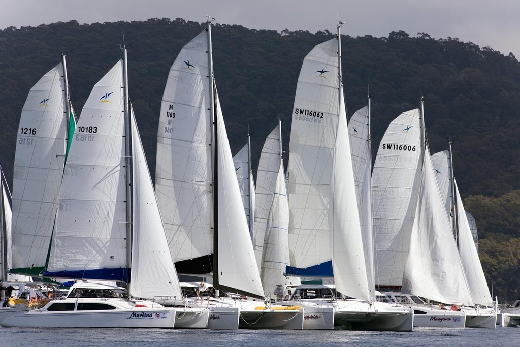 Seawind Start Line - Seawind Pittwater Regatta photo copyright  Andrea Francolini Photography http://www.afrancolini.com/ taken at  and featuring the  class