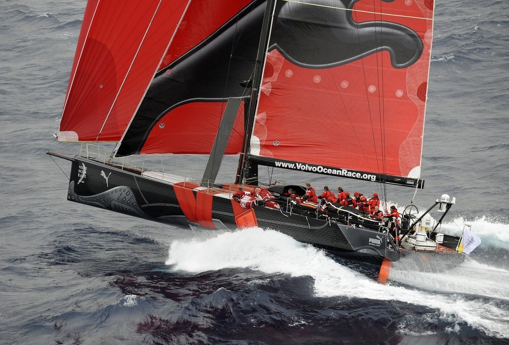 PUMA Racing, Leg 1 start Volvo Ocean Race photo copyright Rick Tomlinson/Volvo Ocean Race http://www.volvooceanrace.com taken at  and featuring the  class