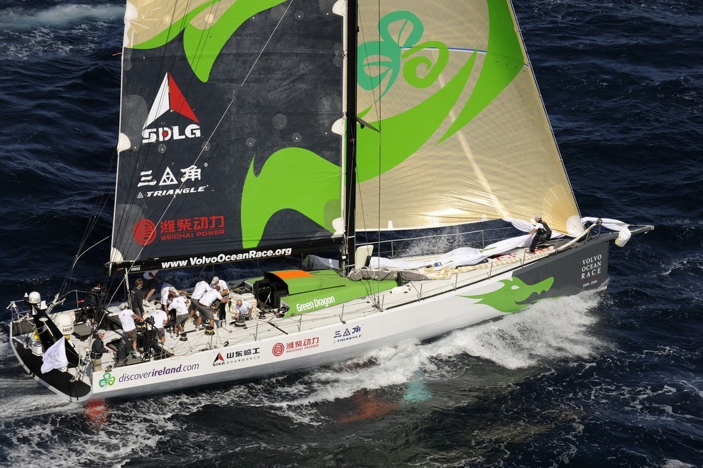 Green Dragon, skippered by Ian Walker competing in the Volvo Ocean race in-port race in Alicante, Spain. photo copyright Rick Tomlinson/Volvo Ocean Race http://www.volvooceanrace.com taken at  and featuring the  class