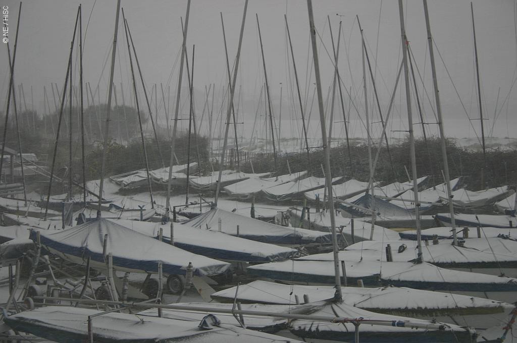 Springtime snow at Hayling Island SC - 6 April 2008 photo copyright HISC taken at  and featuring the  class