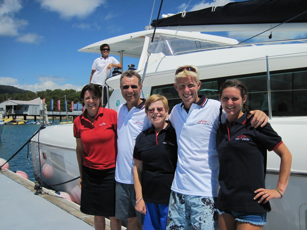 Happy group - Whitsunday Rent A Yacht charter © Ben Southall