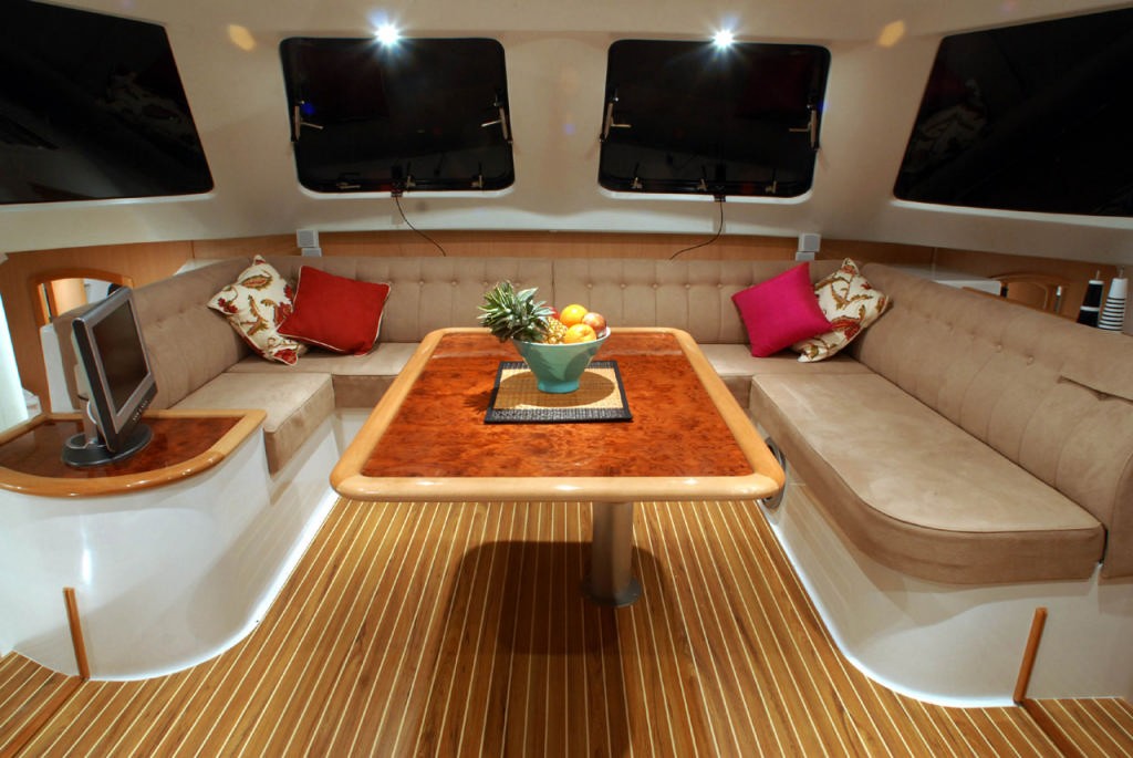The spacious lounge of the Seawind 1160 photo copyright Seawind Catamarans www.seawindcats.com taken at  and featuring the  class