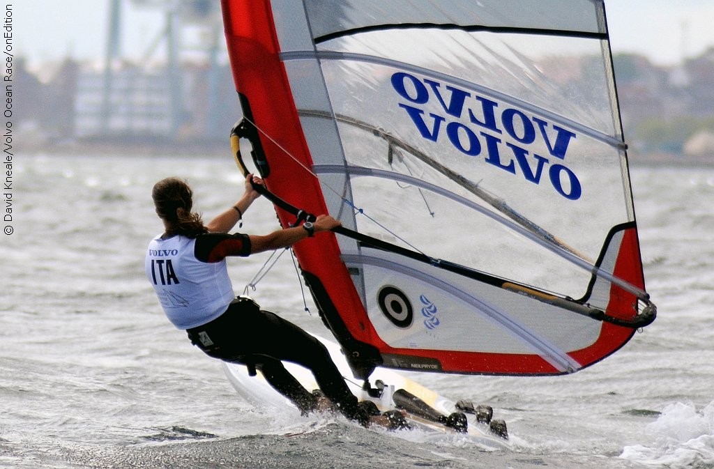 Laura Linares of Italy, competing in the RS:X Windsurfer class at 2008 Volvo Youth Sailing ISAF World Championship photo copyright onEdition http://www.onEdition.com taken at  and featuring the  class