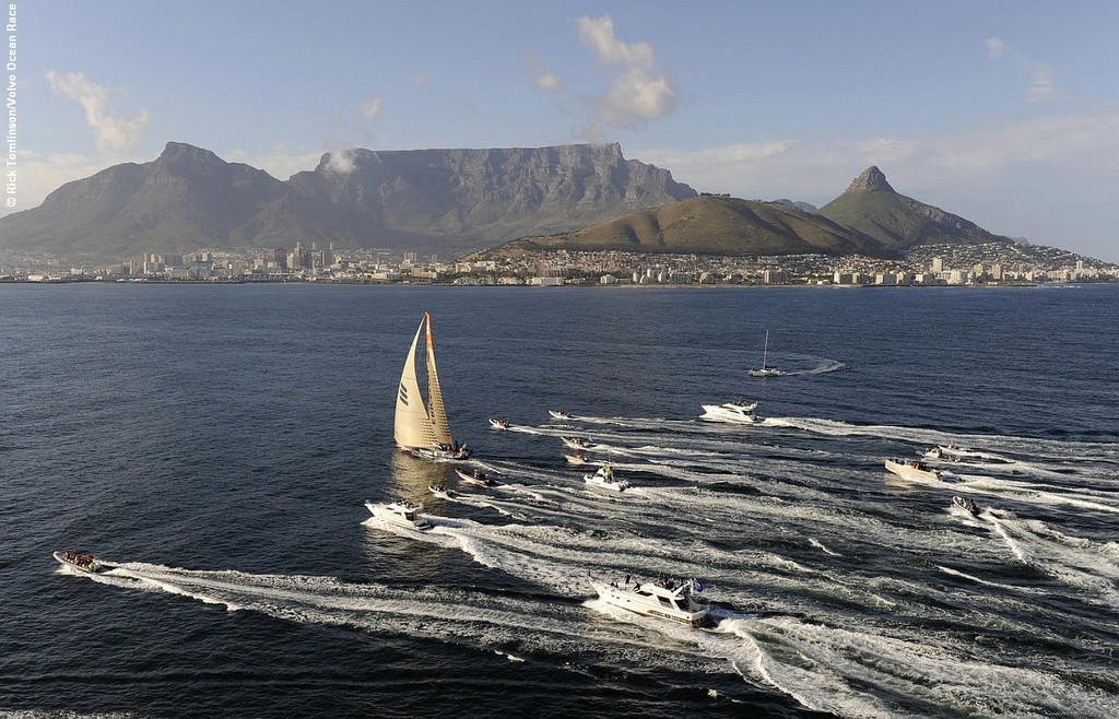 Ericsson 4 wins leg 1 of the Volvo Ocean Race, crossing the finish line at 05.54 GMT photo copyright Rick Tomlinson/Volvo Ocean Race http://www.volvooceanrace.com taken at  and featuring the  class