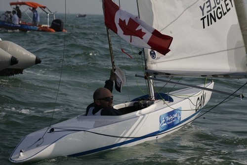 Paul Tingley(CAN) after winning the Gold medal in the 2.4mR class 2008 Paralympics - Qingdao © Sailing2008.com