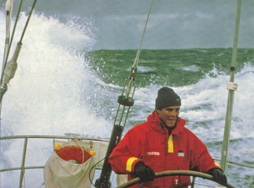 21yr old, Erle Williams in his element, driving Flyer hard in the Southern Ocean in the 1981/82 Whitbread  © Onne van der Wal/PPL www.pplmedia.com