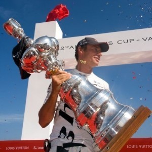 Ernesto Bertarelli after winning the America's Cup for the second time in 2007.
 photo copyright Ivo Rovira /Alinghi taken at  and featuring the  class