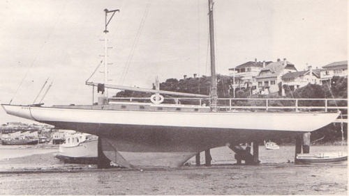 Ranger-hauled out in St mary’s Bay (now Westhaven) © NZ Yachting