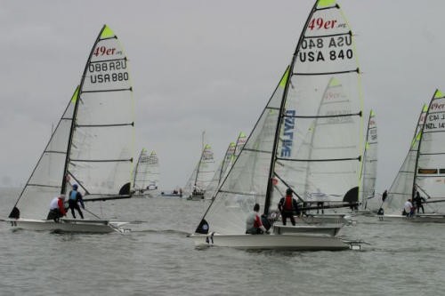 NZL to the left in the 49er class © Thom Thouw/Holland Regatta http://www.thomtouw.com
