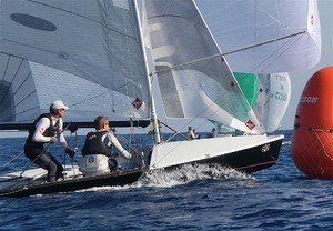Gybe Mark - 505 Worlds photo copyright Vincenzo Baglione http://www.albaria.com/ taken at  and featuring the  class