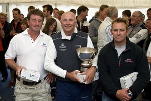 Peter Morton, Seahorse Sailor of the Month, and winner of the Coutts Quarter Ton Cup at the Prizegiving after the finals day of the Coutts Quarter Ton Cup, Cowes, Isle of Wight photo copyright Paul Wyeth / www.pwpictures.com http://www.pwpictures.com taken at  and featuring the  class