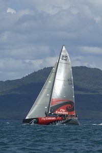 Emirates Team New Zealand’s TP52 during a practice and tuning session on the Hauraki Gulf. photo copyright Chris Cameron/ETNZ http://www.chriscameron.co.nz taken at  and featuring the  class