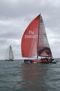 TP52’s Artemis and Emirates Team New Zealand two boat testing in Auckland. photo copyright Chris Cameron/ETNZ http://www.chriscameron.co.nz taken at  and featuring the  class