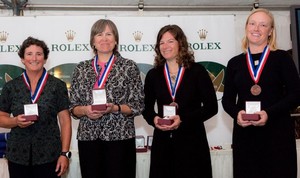 Third place overall: Carol Cronin, Margaret Podlich, Kate Fears and Kim Couranz  - Rolex International Women's Keelboat Championship 2009 photo copyright  Rolex / Dan Nerney taken at  and featuring the  class
