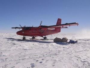 The Twin Otter at AGAP North field camp. Photo: Eric Philips photo copyright  Australian Antarctic Division 2008 Kingston Tasmania 7050 http://www.aad.gov.au/ taken at  and featuring the  class