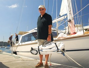 Bob beside yacht with sea scoopa photo copyright SW taken at  and featuring the  class