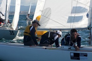 Concentration - Musto Etchells Australian Winter Championship day 1 photo copyright Sail-World.com /AUS http://www.sail-world.com taken at  and featuring the  class