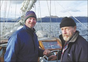 David Thoreson and Skipper Roger Swanson photo copyright David Thoreson http://bluewaterstudios.com/ taken at  and featuring the  class