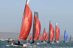 Hobie Tiger Fleet - Worlds 2008 photo copyright Pierrick Contin/Hobie Cat taken at  and featuring the  class