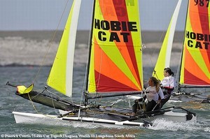Hobie Dragoon Worlds - Loubser/McLean (girls) photo copyright Pierrick Contin/Hobie Cat taken at  and featuring the  class