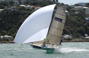 12ft Skiff Interdominion, Day 3, Worser Bay, Wellington photo copyright Garrick Cameron http://www.studio5.co.nz/ taken at  and featuring the  class