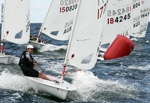 Murray Thom (NZL) leads a pack in the Master fleet  - photo C&C Images photo copyright  SW taken at  and featuring the  class