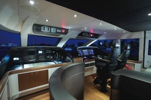 Mega-yacht bridge photo copyright SW taken at  and featuring the  class