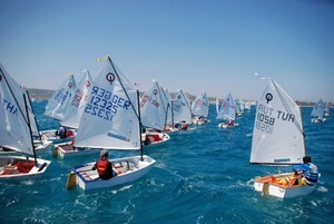 Photo:Esra Karahan - Optimist World Championship - Day 1 photo copyright SW taken at  and featuring the  class