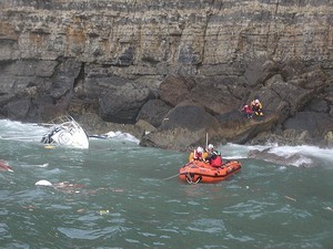 RNLI cliff rescue photo copyright SW taken at  and featuring the  class