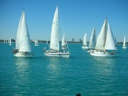 Rally yachts starting photo copyright SW taken at  and featuring the  class