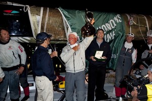 Neville Crichton, owner of ALFA ROMEO Line honour winner of the Rolex Sydney to Hobart 2009. photo copyright  Andrea Francolini Photography http://www.afrancolini.com/ taken at  and featuring the  class