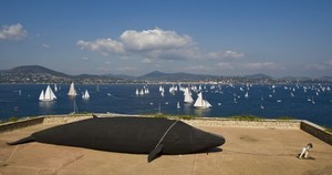 Start of the regatta from the citadel - Les Voiles de St. Tropez 2008 photo copyright  Rolex / Carlo Borlenghi http://www.carloborlenghi.net taken at  and featuring the  class