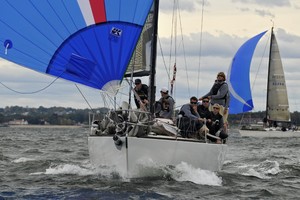 The URI Sailing Team took first place overall at the 2009 Intercollegiate Offshore Regatta held at Larchmont Yacht Club over Columbus Day Weekend photo copyright Fotoboat.com http://www.fotoboat.com taken at  and featuring the  class