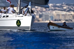 VIKESHA passing by a Maltese fisherman - 2008 Rolex Middle Sea Race photo copyright  Rolex/ Kurt Arrigo http://www.regattanews.com taken at  and featuring the  class