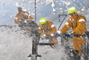 Rough weather in the Southern Ocean, onboard Green Dragon, on leg 5 of the Volvo Ocean Race, from Qingdao to Rio de Janeiro photo copyright Guo Chuan/Green Dragon Racing/Volvo Ocean Race http://www.volvooceanrace.org taken at  and featuring the  class