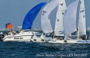 Yngling Medal Race, Miami 2008 photo copyright Walter Cooper http://waltercooperphoto.com/ taken at  and featuring the  class