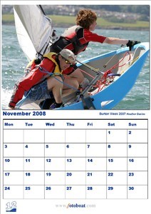 Fotoboat.com individual dinghy Calendar - National 12 photo copyright  SW taken at  and featuring the  class