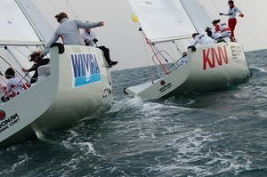 The latest Bakewell-White keelboat fleet project has been the Korean 30 used in the recent Womans Match Racing event in Busan photo copyright Bakewell-White Yacht Design www.bakewell-white.com/ taken at  and featuring the  class